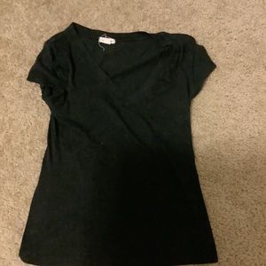 Black V-neck